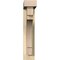 Ekena Millwork Merced Block Rough Sawn Bracket w/ Offset Brace, Douglas Fir, 4"W x 16"D x 20"H BKT0402X16X20MRC05RDF - alternate 3